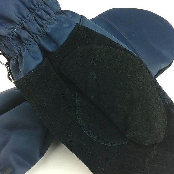 VINTAGE Saranac Men's Large Nylon Suede Thinsulate Mitten Gloves - Picture 5 of 7